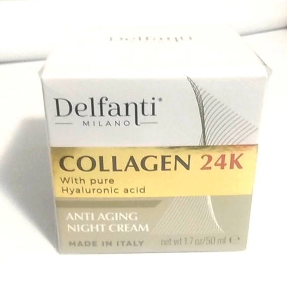 DELFANTI MILANO COLLAGEN 24K ANTI-AGING NIGHT CREAM SIZE 1.7oz. NWT - Picture 5 of 5